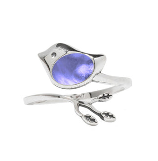Little Bird Adjustable Sterling Ring-Sterling Silver-Bottled Up Designs