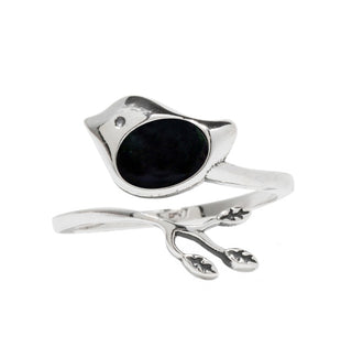Little Bird Adjustable Sterling Ring-Sterling Silver-Bottled Up Designs