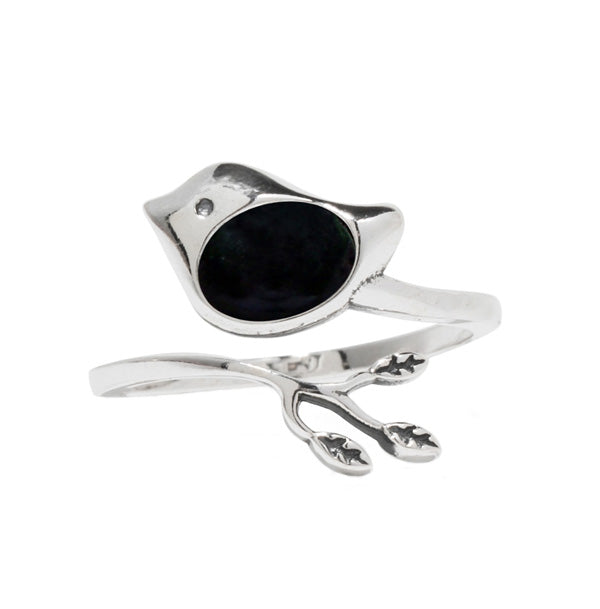Little Bird Adjustable Sterling Ring-Sterling Silver-Bottled Up Designs