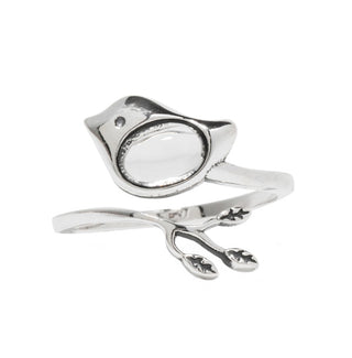 Little Bird Adjustable Sterling Ring-Sterling Silver-Bottled Up Designs