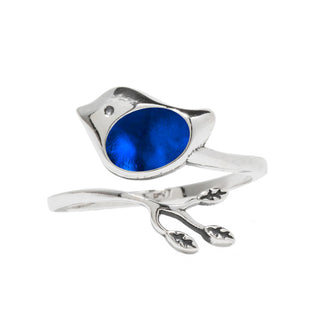 Little Bird Adjustable Sterling Ring-Sterling Silver-Bottled Up Designs