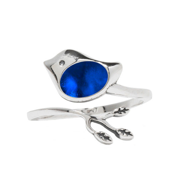 Little Bird Adjustable Sterling Ring-Sterling Silver-Bottled Up Designs