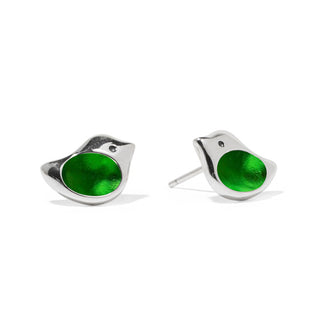 Little Bird Sterling Silver Stud Earrings-Post Earrings-Bottled Up Designs