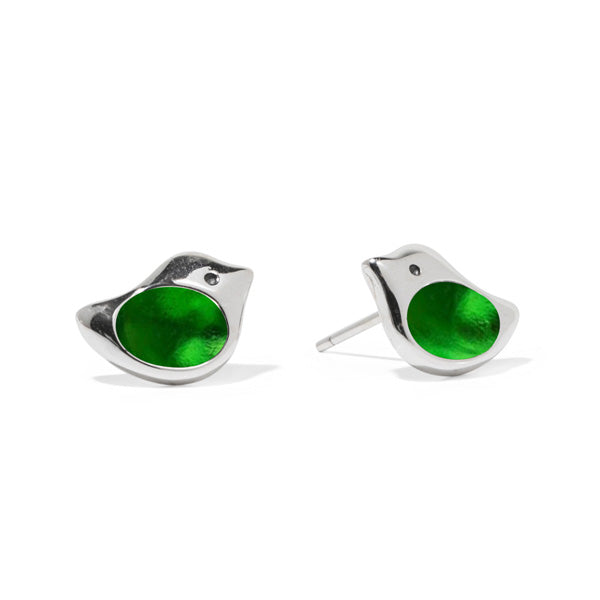 Little Bird Sterling Silver Stud Earrings-Post Earrings-Bottled Up Designs
