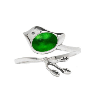 Little Bird Adjustable Sterling Ring-Sterling Silver-Bottled Up Designs
