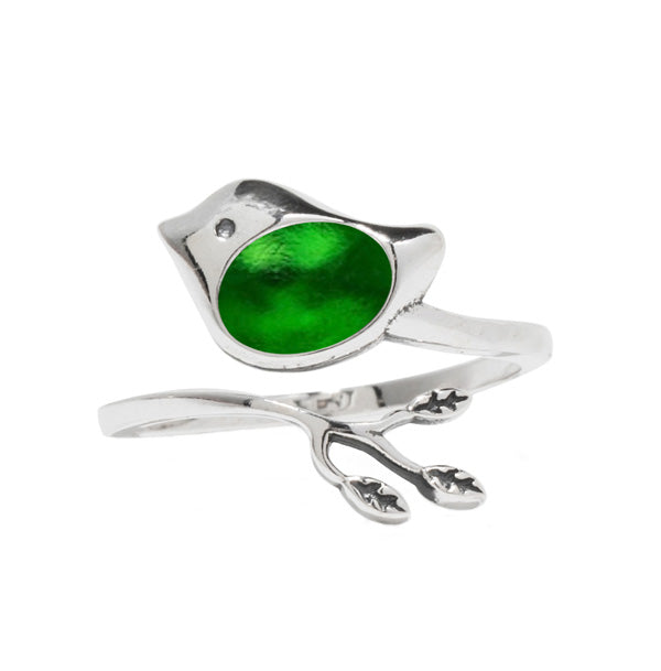 Little Bird Adjustable Sterling Ring-Sterling Silver-Bottled Up Designs