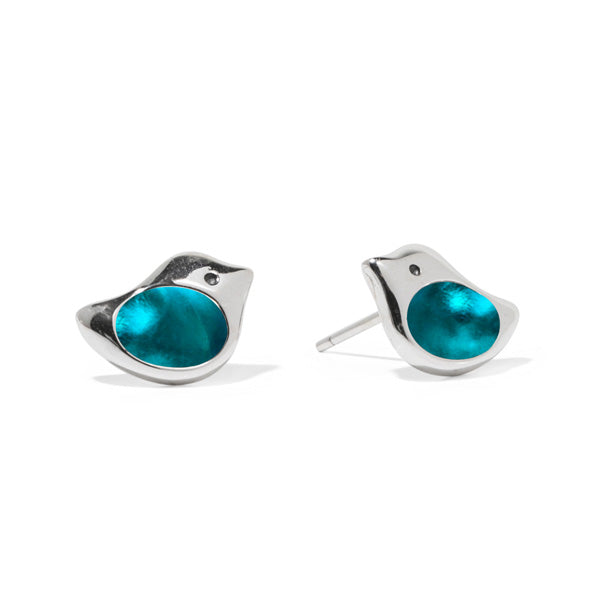 Little Bird Sterling Silver Stud Earrings-Post Earrings-Bottled Up Designs