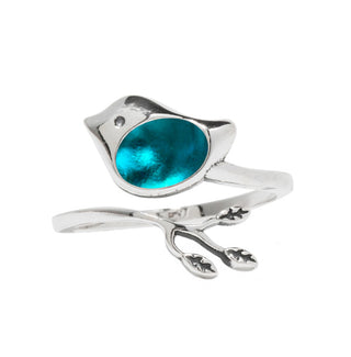 Little Bird Adjustable Sterling Ring-Sterling Silver-Bottled Up Designs