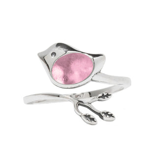 Little Bird Adjustable Sterling Ring-Sterling Silver-Bottled Up Designs