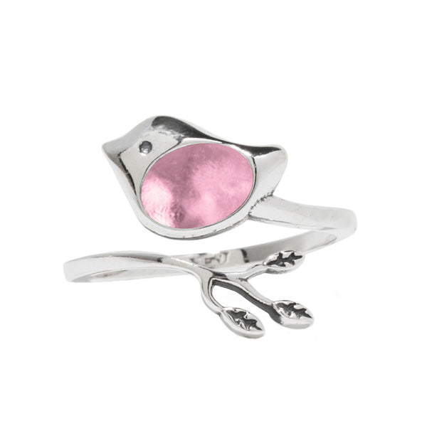 Little Bird Adjustable Sterling Ring-Sterling Silver-Bottled Up Designs