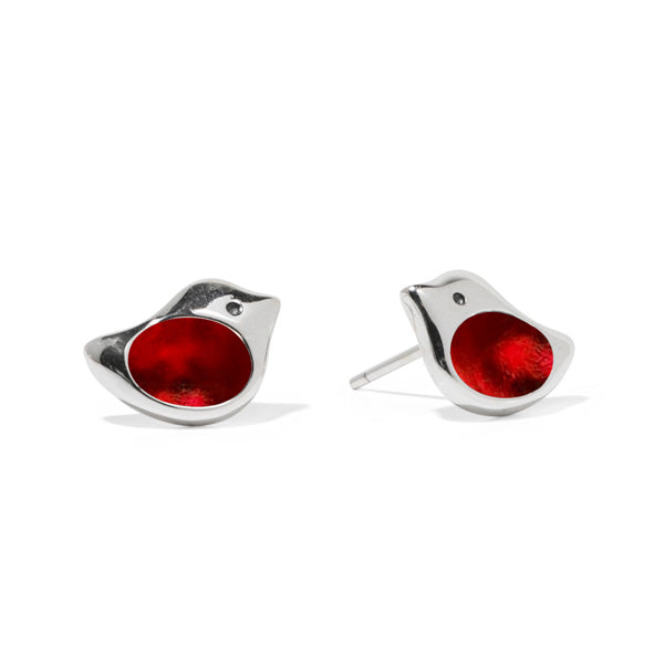 Little Bird Sterling Silver Stud Earrings-Post Earrings-Bottled Up Designs