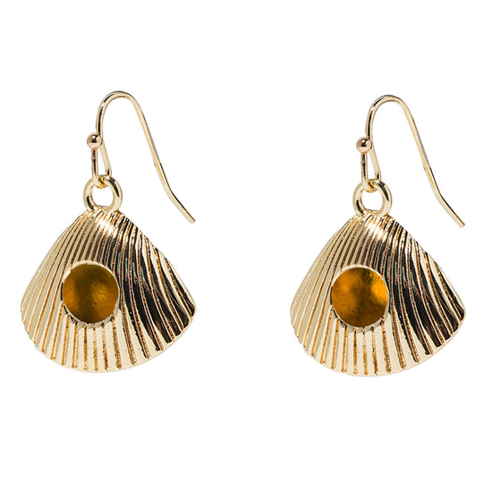 Seashells Earrings in Gold