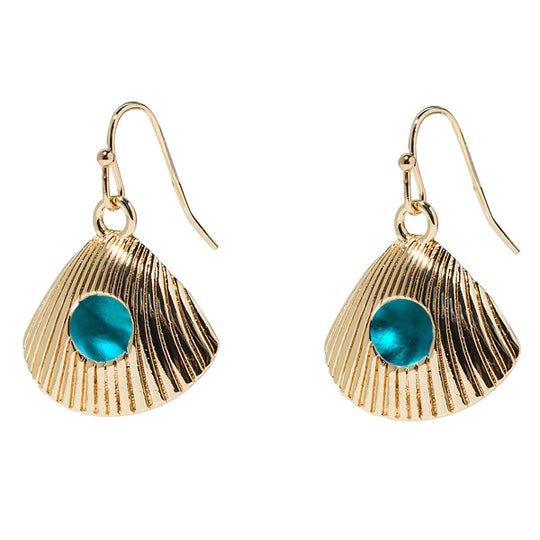 Seashells Earrings in Gold