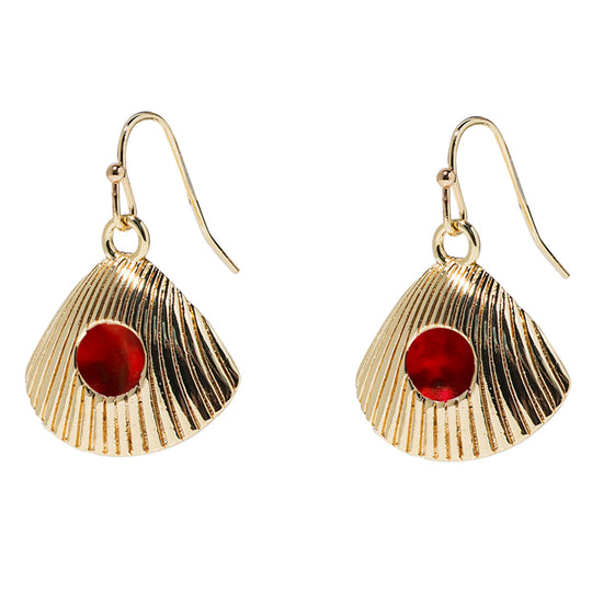 Seashells Earrings in Gold
