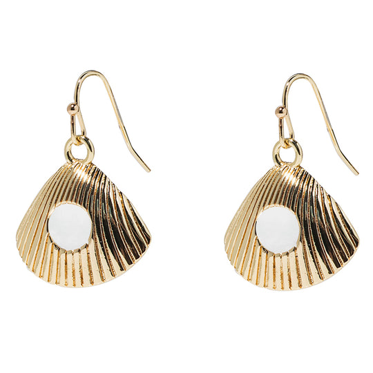 Seashells Earrings in Gold