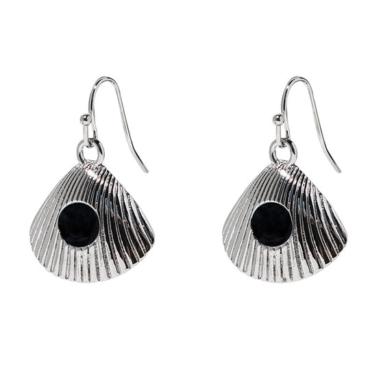 Seashell Earrings in Silver