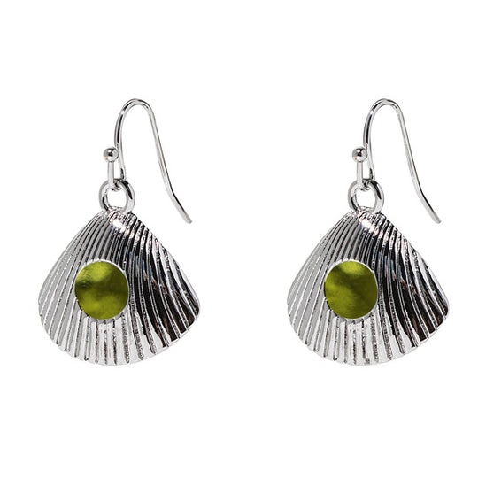 Seashell Earrings in Silver