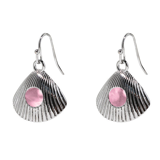 Seashell Earrings in Silver