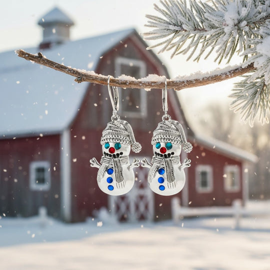 Snowman Earrings