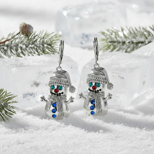 Snowman Earrings