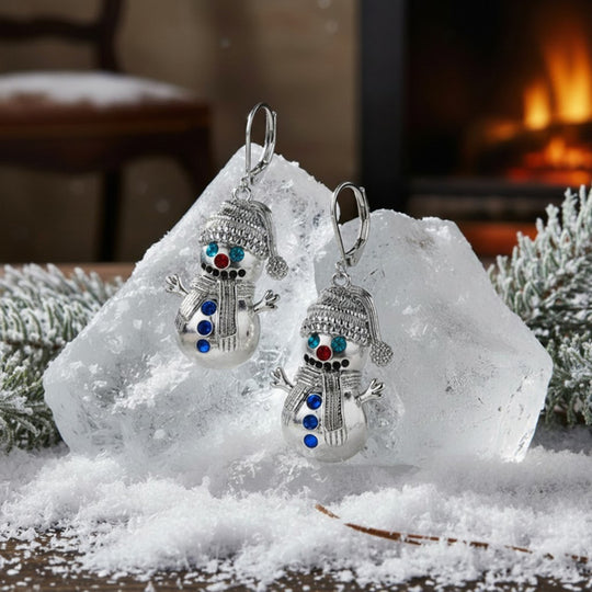 Snowman Earrings