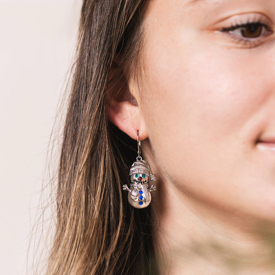 Snowman Earrings