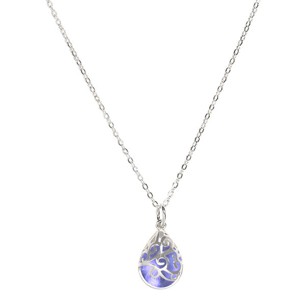 Filigree Teardrop Sterling Necklace-Necklace-Bottled Up Designs
