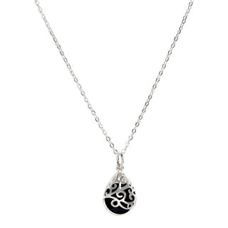 Filigree Teardrop Sterling Necklace-Necklace-Bottled Up Designs