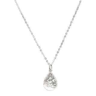 Filigree Teardrop Sterling Necklace-Necklace-Bottled Up Designs