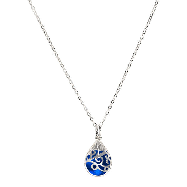 Filigree Teardrop Sterling Necklace-Necklace-Bottled Up Designs