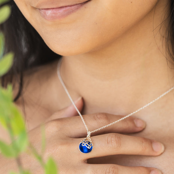 Filigree Teardrop Sterling Necklace-Necklace-Bottled Up Designs