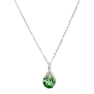 Filigree Teardrop Sterling Necklace-Necklace-Bottled Up Designs