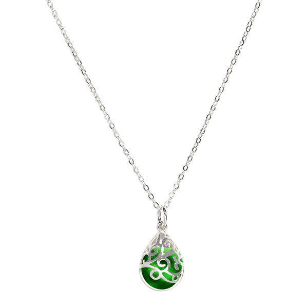 Filigree Teardrop Sterling Necklace-Necklace-Bottled Up Designs