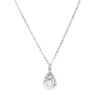 Filigree Teardrop Sterling Necklace-Necklace-Bottled Up Designs
