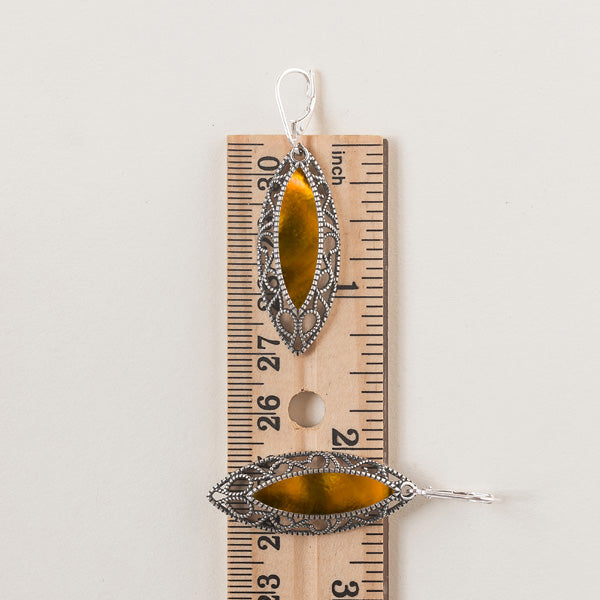 Vintage Elegance Earrings-Sterling Silver-Bottled Up Designs