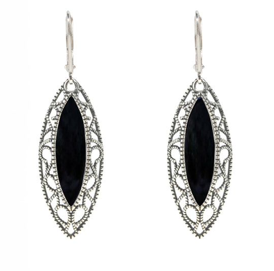 Vintage Elegance Earrings-Sterling Silver-Bottled Up Designs