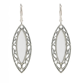 Vintage Elegance Earrings-Sterling Silver-Bottled Up Designs