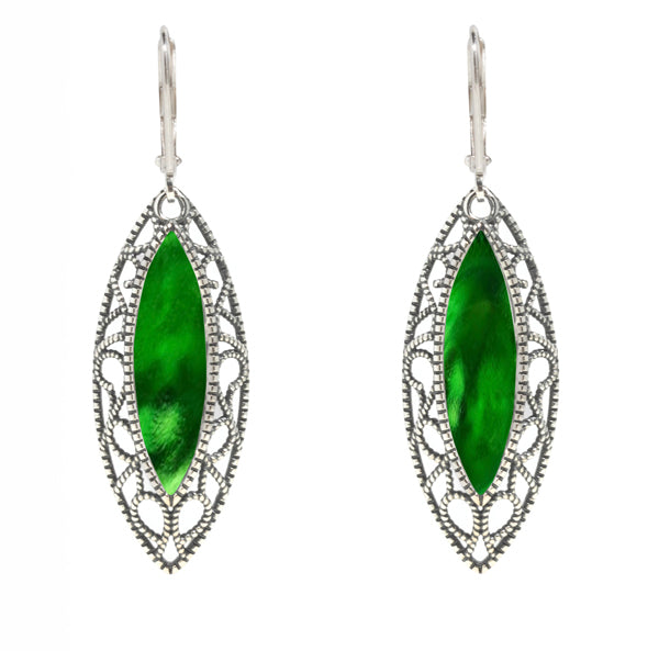 Vintage Elegance Earrings-Sterling Silver-Bottled Up Designs