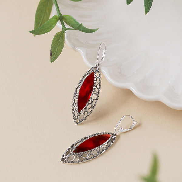 Vintage Elegance Earrings-Sterling Silver-Bottled Up Designs