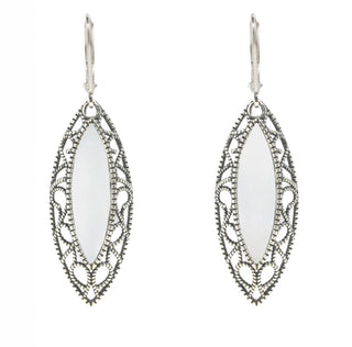 Vintage Elegance Earrings-Sterling Silver-Bottled Up Designs