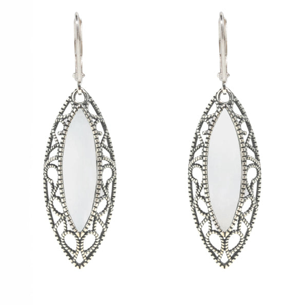Vintage Elegance Earrings-Sterling Silver-Bottled Up Designs