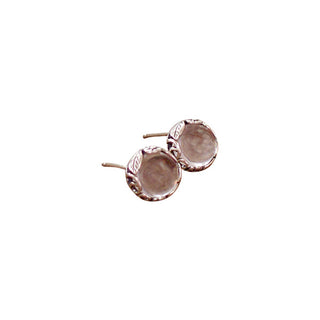 Botanical Sterling Silver Post Earrings-Sterling Silver-Bottled Up Designs
