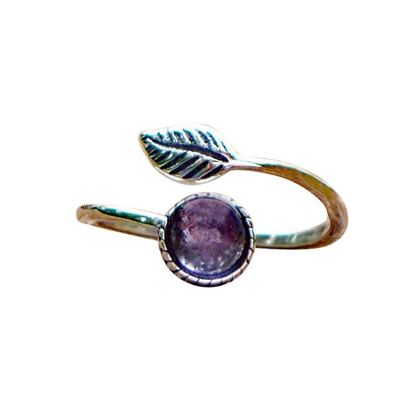 Sterling Silver Botanical Leaf Ring-Sterling Silver-Bottled Up Designs