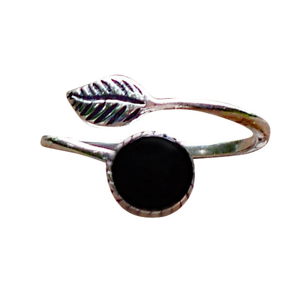 Sterling Silver Botanical Leaf Ring-Sterling Silver-Bottled Up Designs