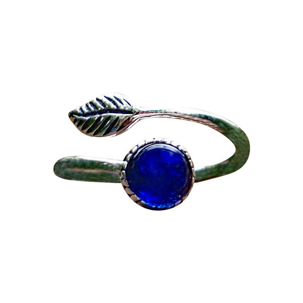 Sterling Silver Botanical Leaf Ring-Sterling Silver-Bottled Up Designs