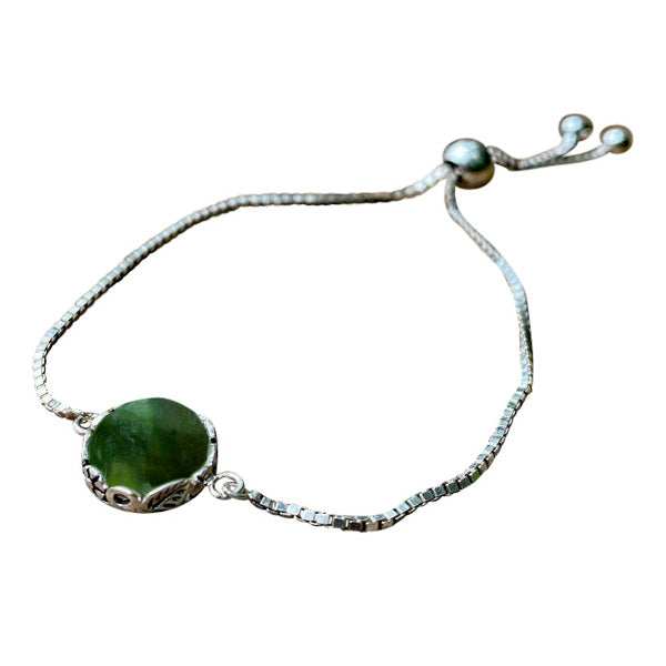 Botanical Sterling Silver Adjustable Slider Bracelet-Bracelet-Bottled Up Designs