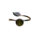 Sterling Silver Botanical Leaf Ring