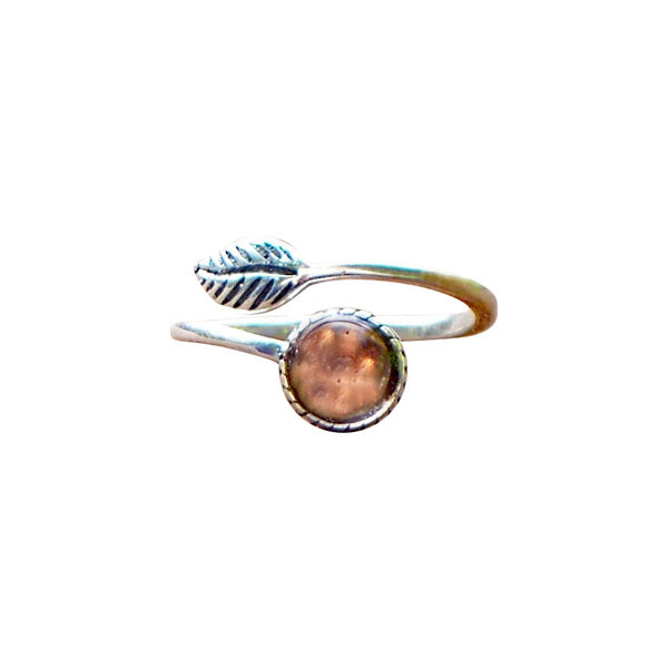 Sterling Silver Botanical Leaf Ring-Sterling Silver-Bottled Up Designs