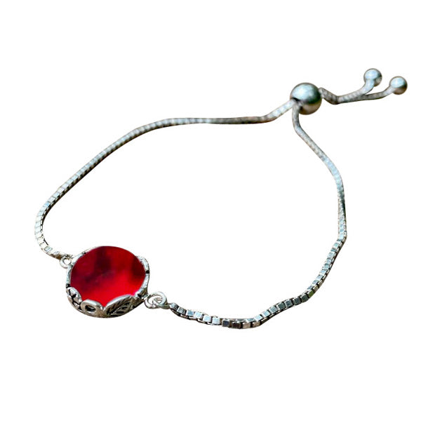 Botanical Sterling Silver Adjustable Slider Bracelet-Bracelet-Bottled Up Designs