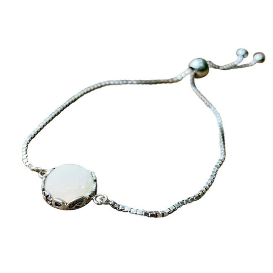 Botanical Sterling Silver Adjustable Slider Bracelet-Bracelet-Bottled Up Designs